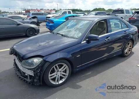 2012 Mercedes-Benz C 250 Sport from USA, damaged, VIN WDDGF4HBXCR214509